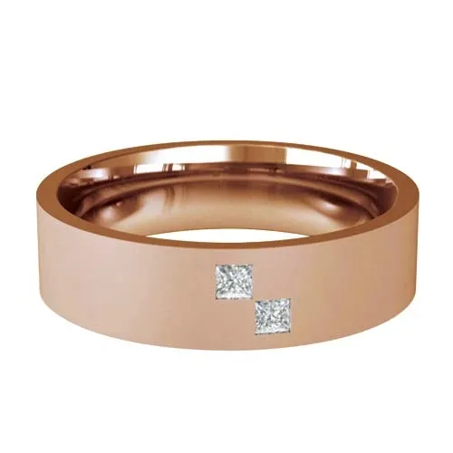Patterned Designer Rose Gold Wedding Ring - Querido